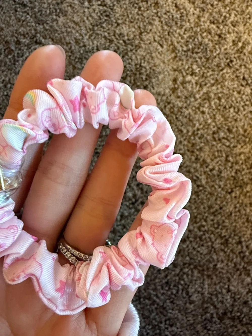 New SCL x care bears pink scrunchie